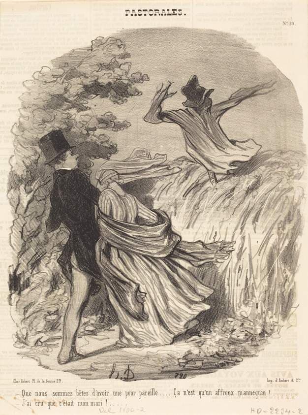 Que nous sommes bêtes d'avoir une peur pareille... — Honoré Daumier