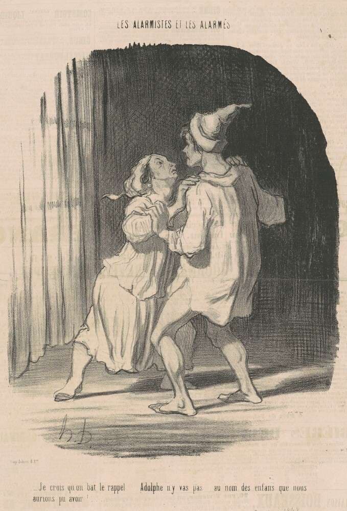 Je crois qu'on bat le rappel ... — Honoré Daumier