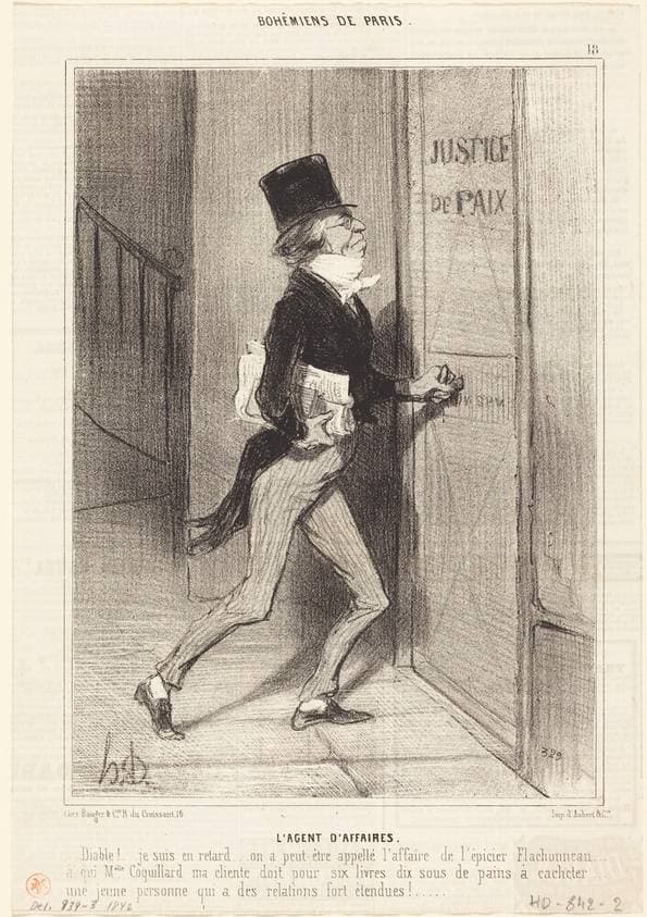 L'Agent d'affaires — Honoré Daumier