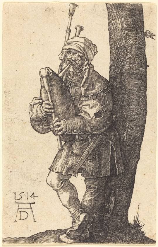Bagpiper — Albrecht Dürer