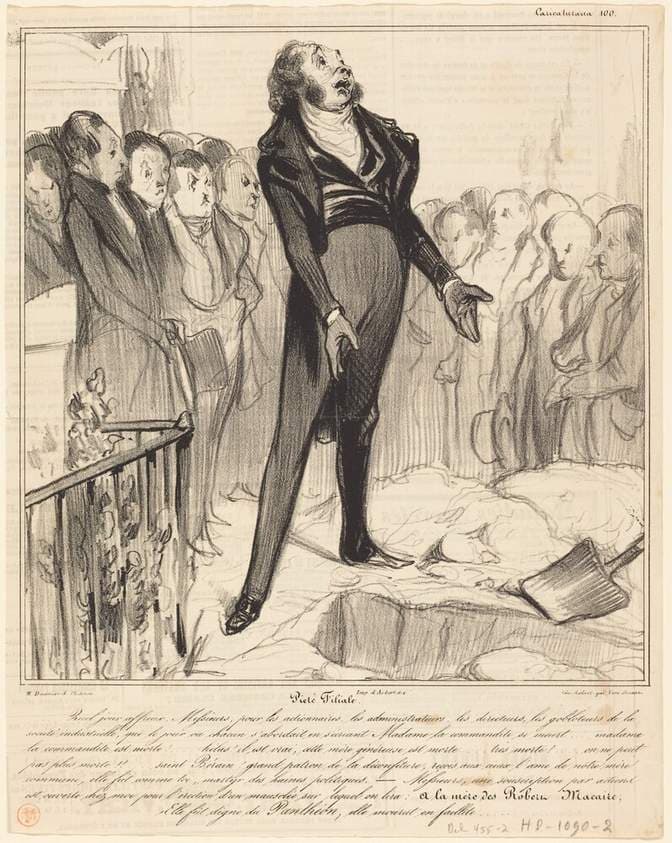 Piétié Filiale — Honoré Daumier
