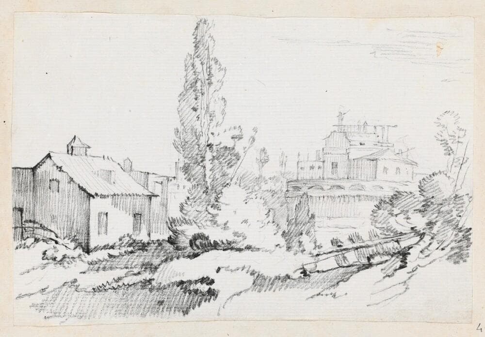 Castel Sant'Angelo from the Northwest — Joseph-Marie Vien