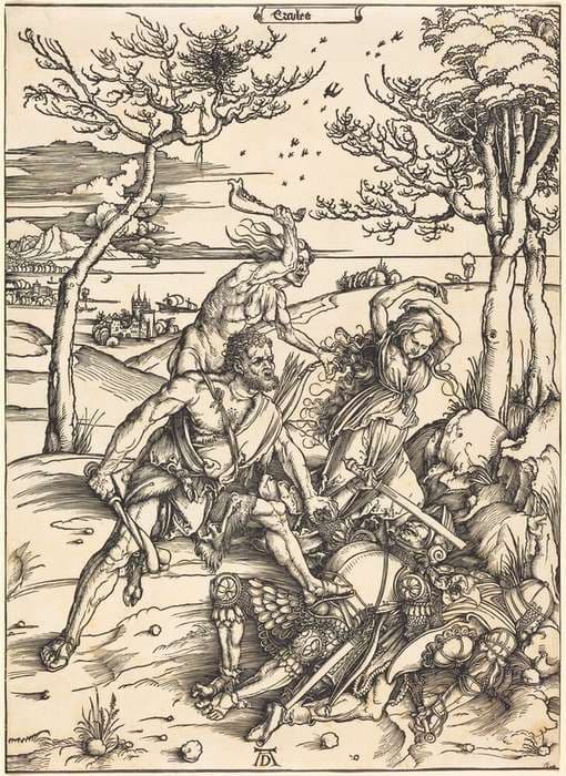 Hercules Conquering Cacus ("Ercules") — Albrecht Dürer