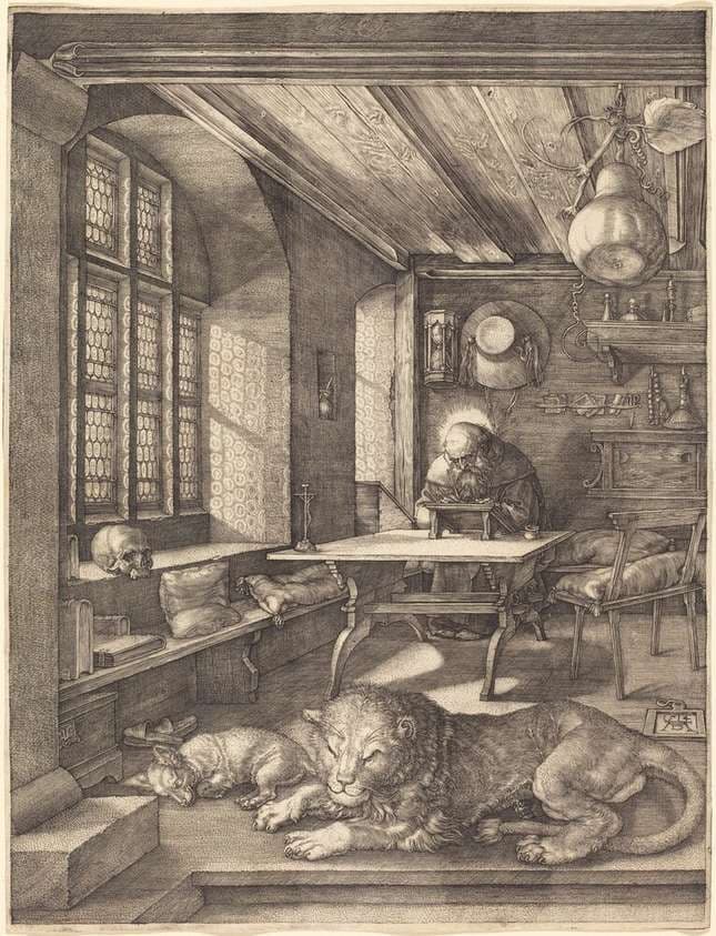 Saint Jerome in His Study — Albrecht Dürer