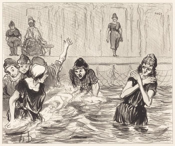 Les Barbotteuses — Honoré Daumier