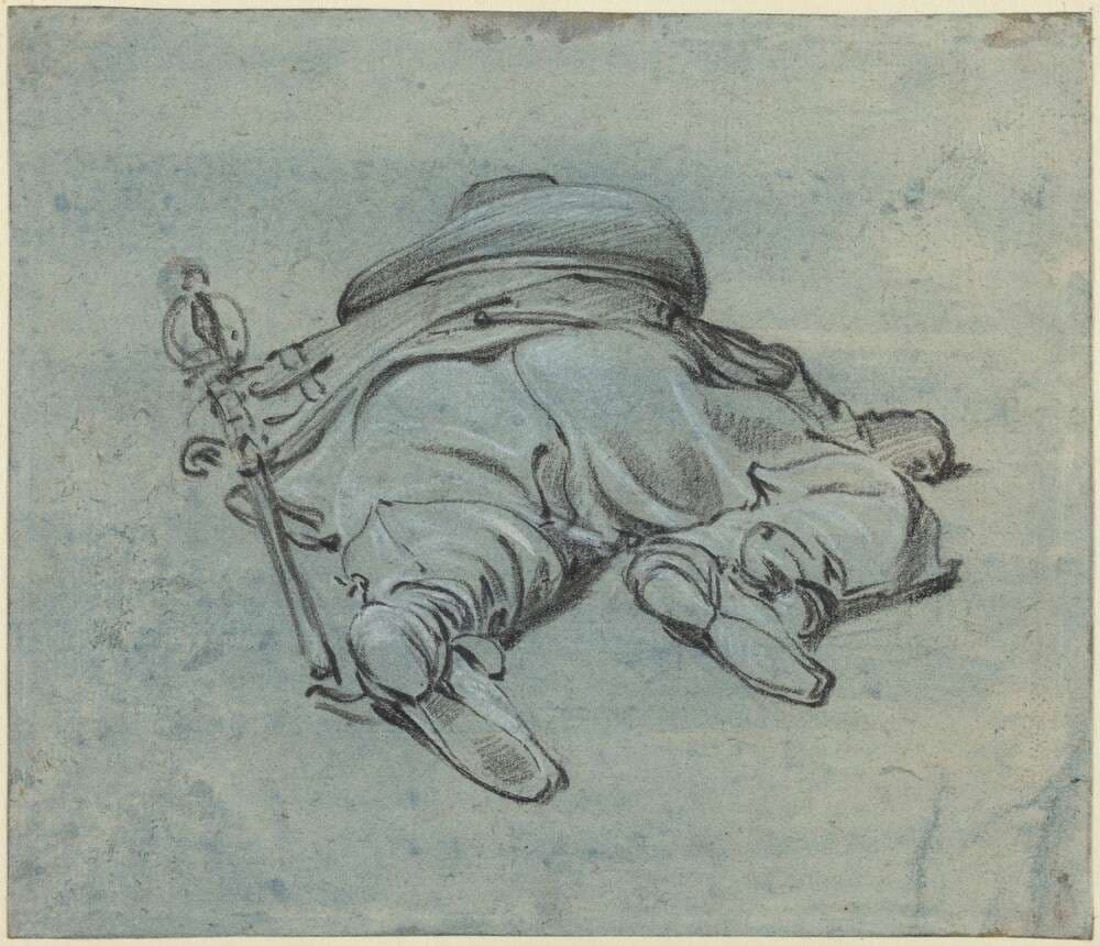 A Cavalier Lying on the Ground — Jan Both