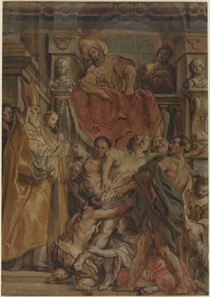 Saint Martin of Tours Healing the Servant of Tetrodius — Jacob Jordaens