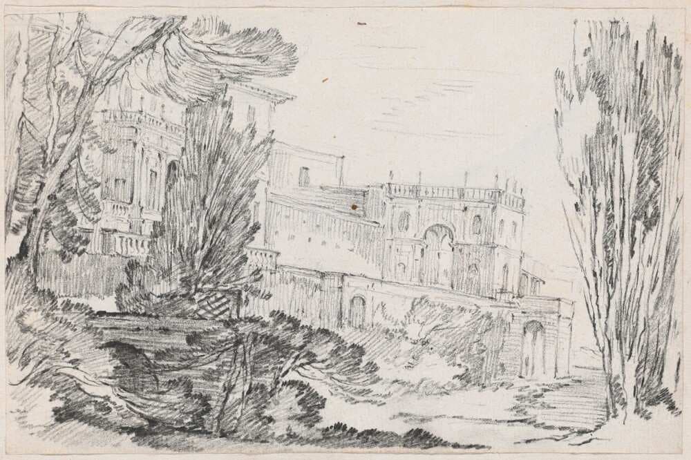 Villa d'Este, Tivoli — Joseph-Marie Vien