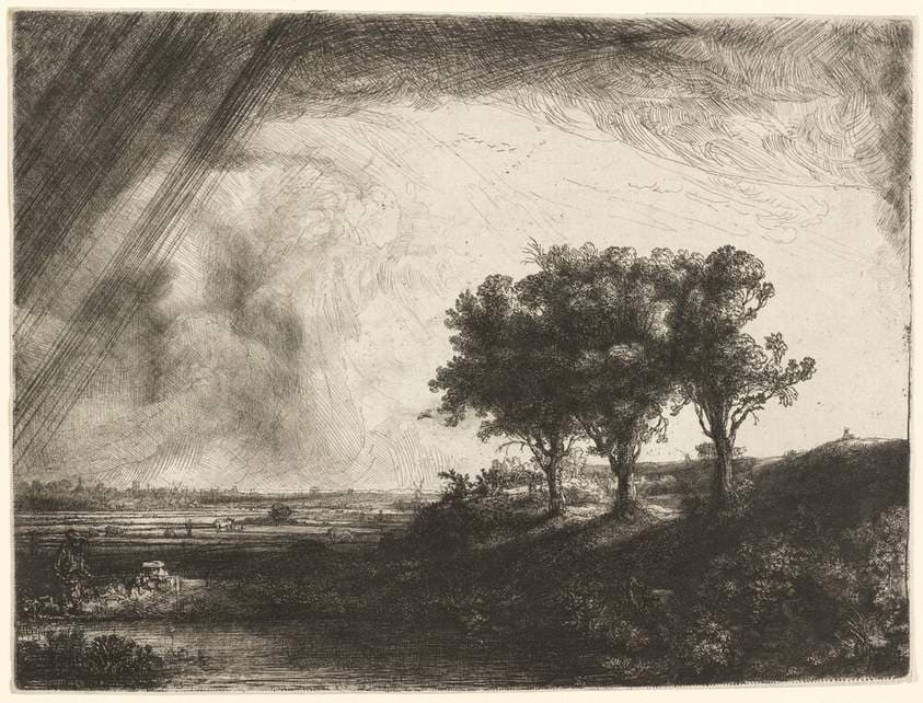 The Three Trees — Rembrandt van Rijn