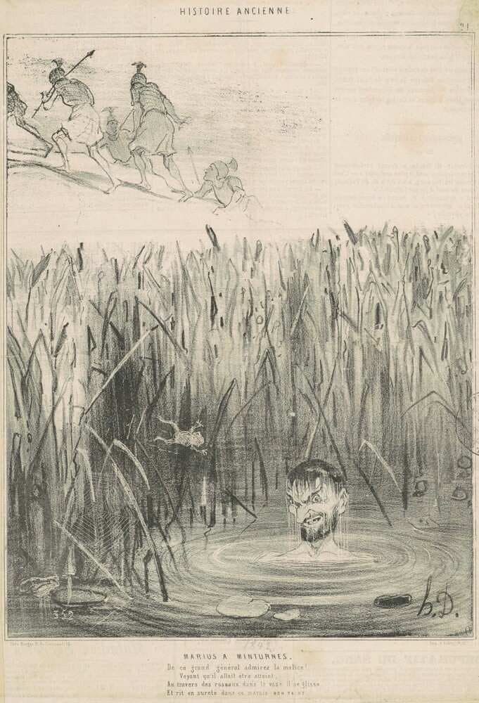 Marius a minturnes — Honoré Daumier