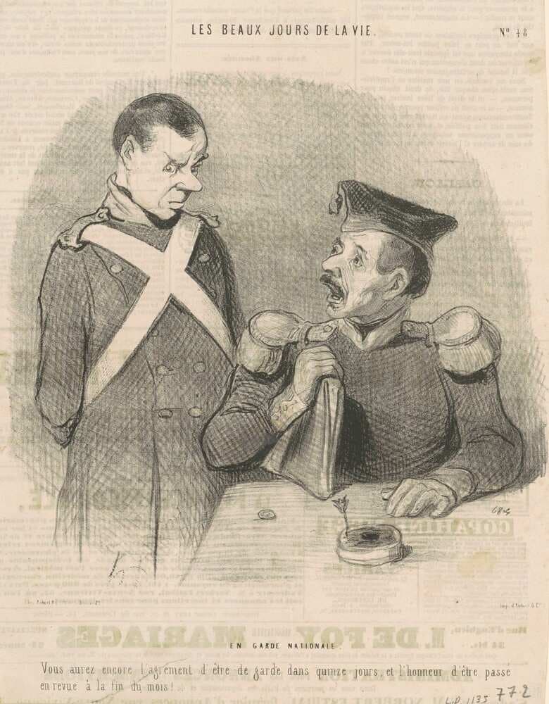 En garde national — Honoré Daumier