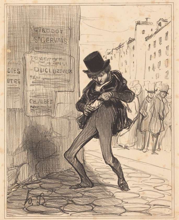 Volé!... Rue vide-gousset... — Honoré Daumier