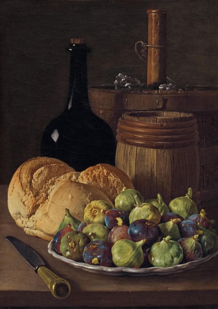 Still Life with Figs and Bread — Luis Meléndez
