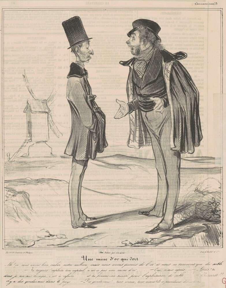 Une mine d'or qui dort — Honoré Daumier
