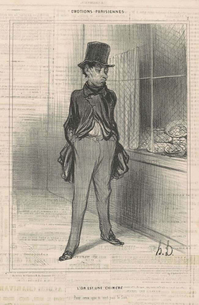 L'or est une chimère — Honoré Daumier