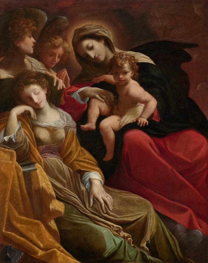 The Dream of Saint Catherine of Alexandria — Ludovico Carracci
