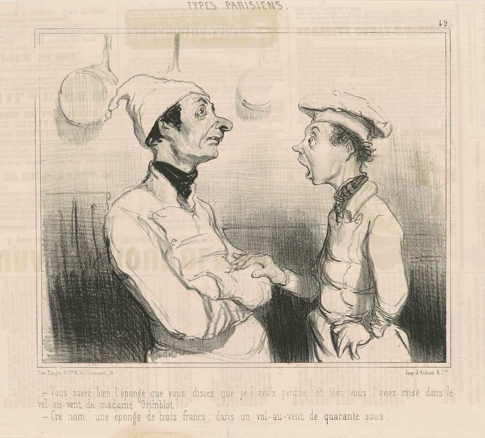 Vous savez bien l'éponge que vous disiez... — Honoré Daumier