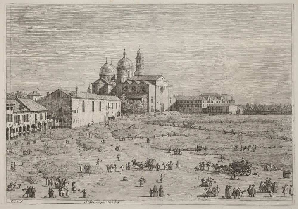 S. Giustina in pra della Vale — Canaletto