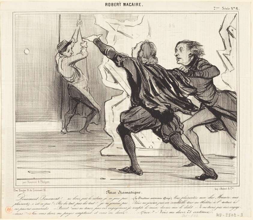 Farce dramatique — Honoré Daumier