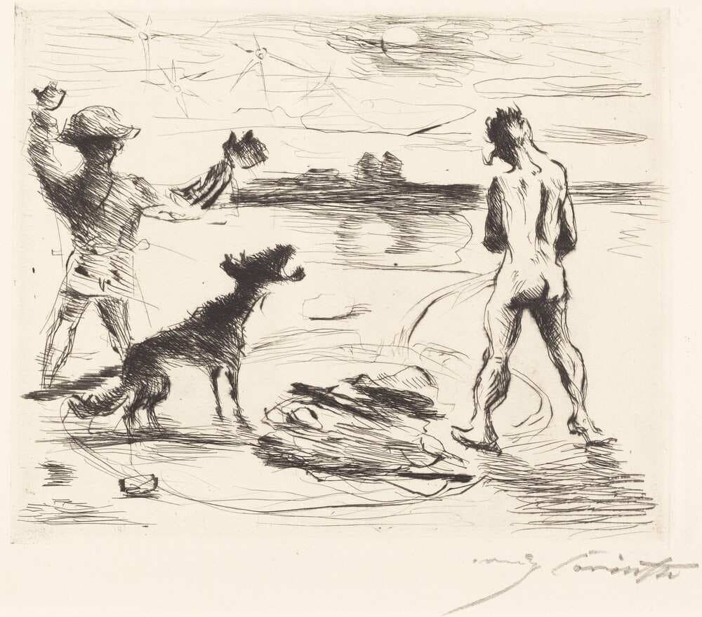 Das Gastmahl des Trimalchio: pl. VII (The Banquet of Trimalchio: pl. VII) — Lovis Corinth