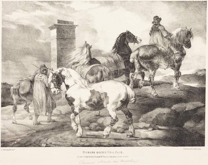 Horses Going to a Fair — Théodore Géricault