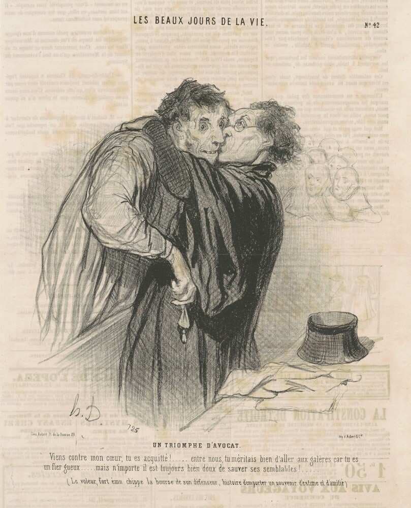 Un triomphe d'avocat — Honoré Daumier