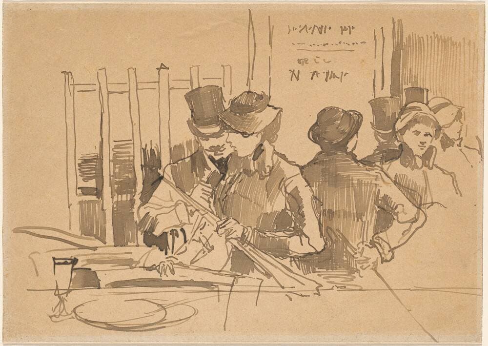 The Railway Restaurant — Édouard Manet