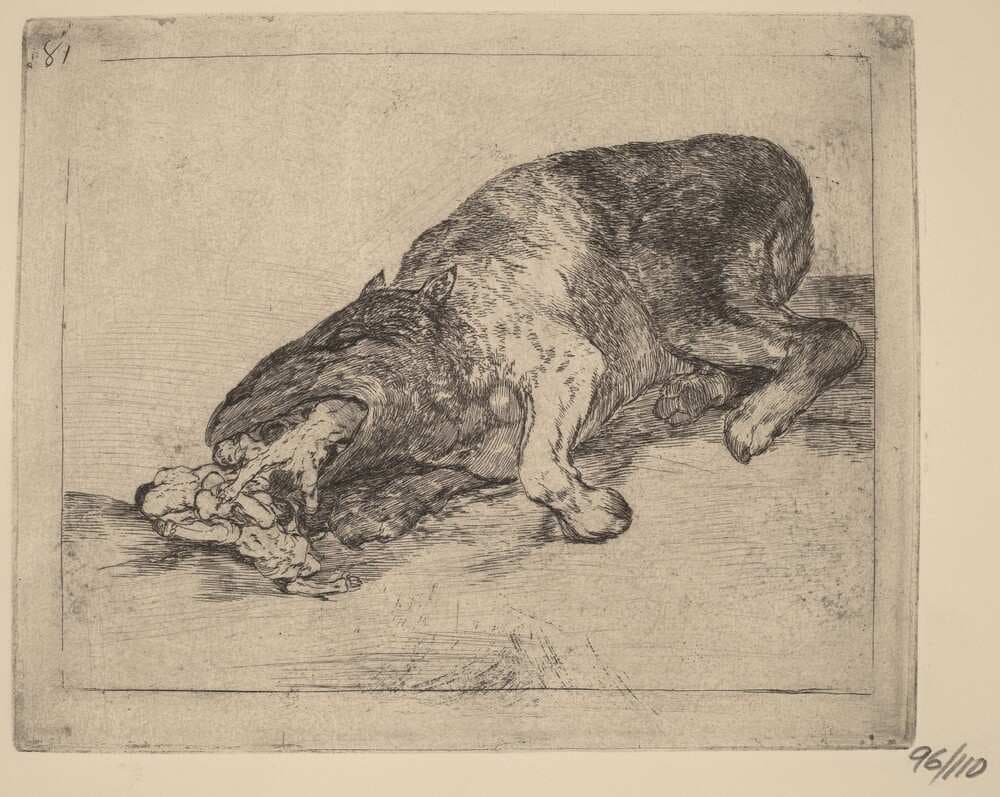 Fiero monstruo! (Fierce Monster!) — Francisco Goya
