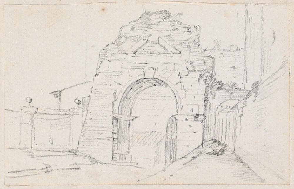 Arch of Drusus near the Appian Way — Joseph-Marie Vien