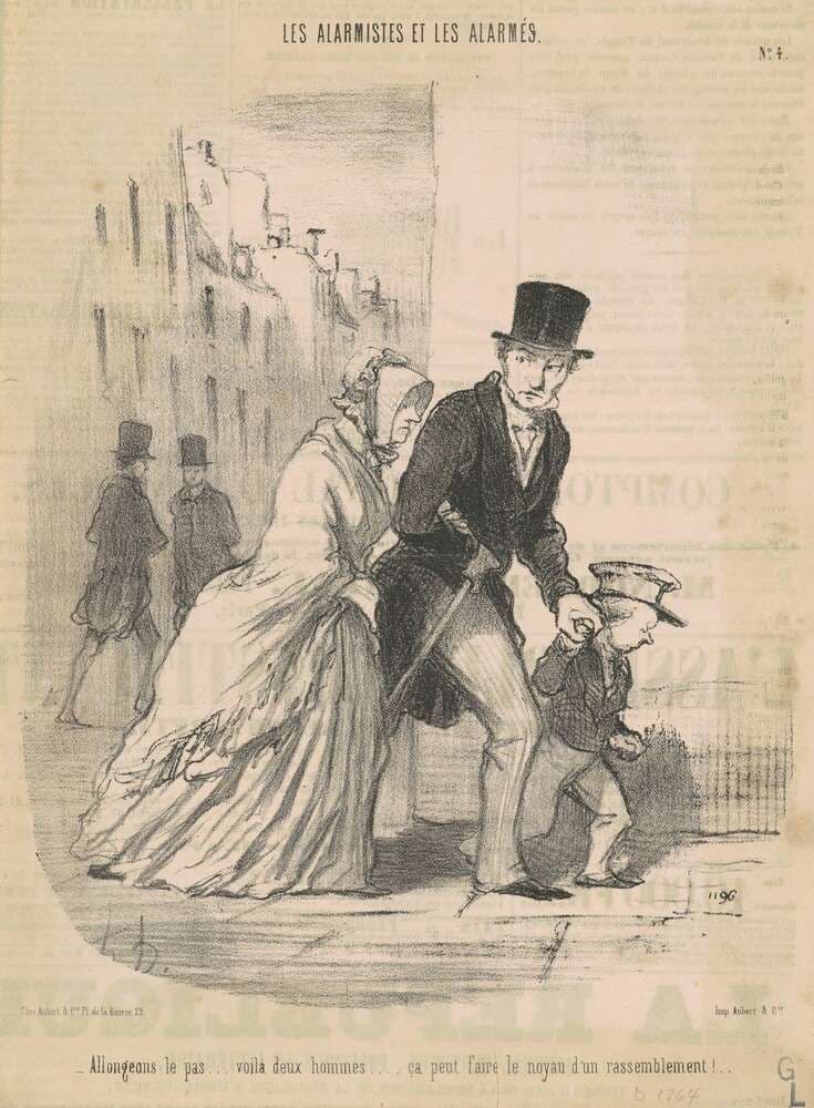 Allongeons le pas ... voila ceux hommes ... — Honoré Daumier