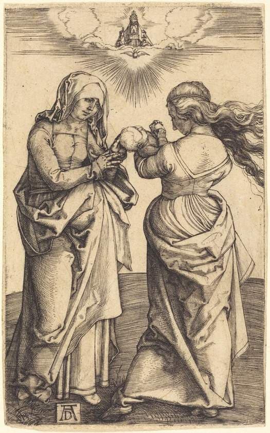 The Virgin and Child with Saint Anne — Albrecht Dürer