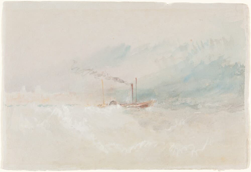 A Packet Boat off Dover — J. M. W. Turner