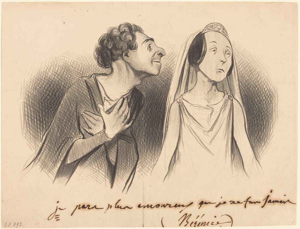Je pars plus amoureux que... jamais... — Honoré Daumier
