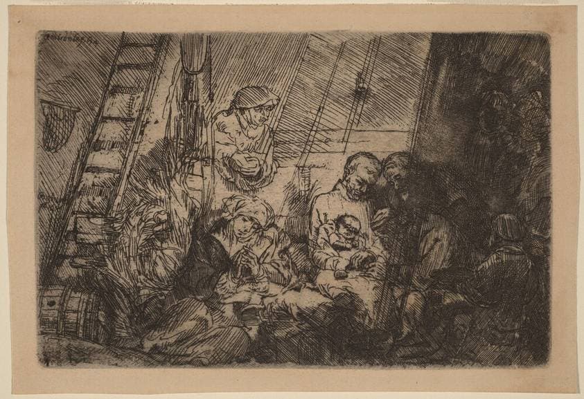 The Circumcision in the Stable — Rembrandt van Rijn