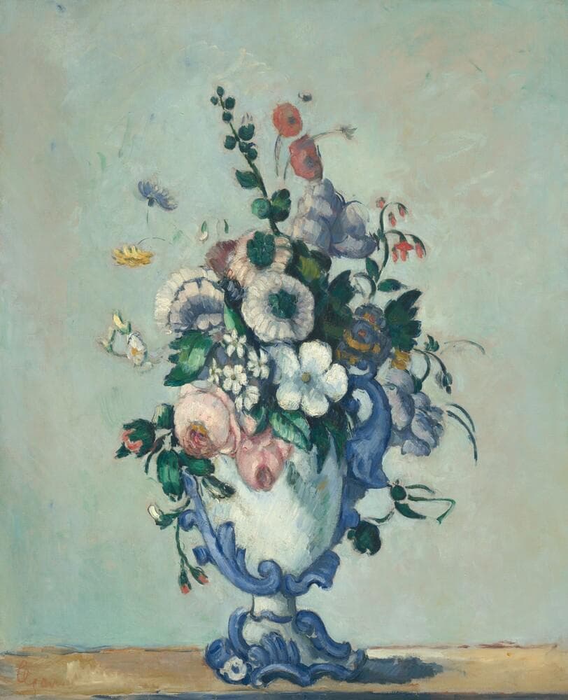 Flowers in a Rococo Vase — Paul Cézanne
