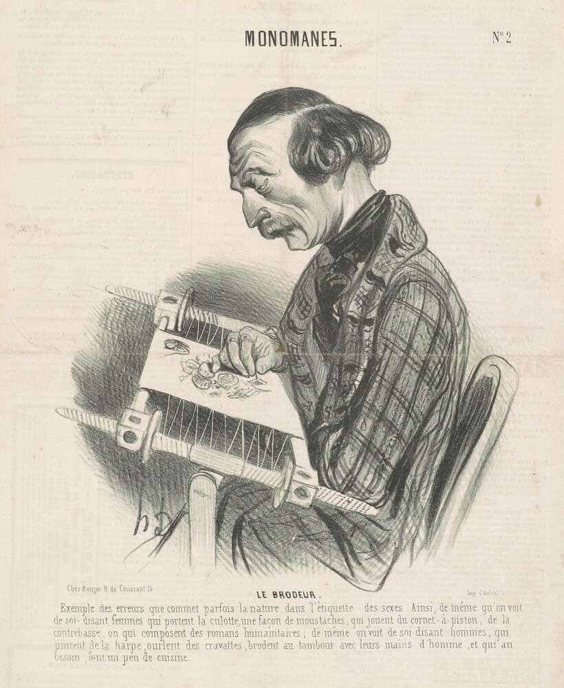 Le brodeur — Honoré Daumier