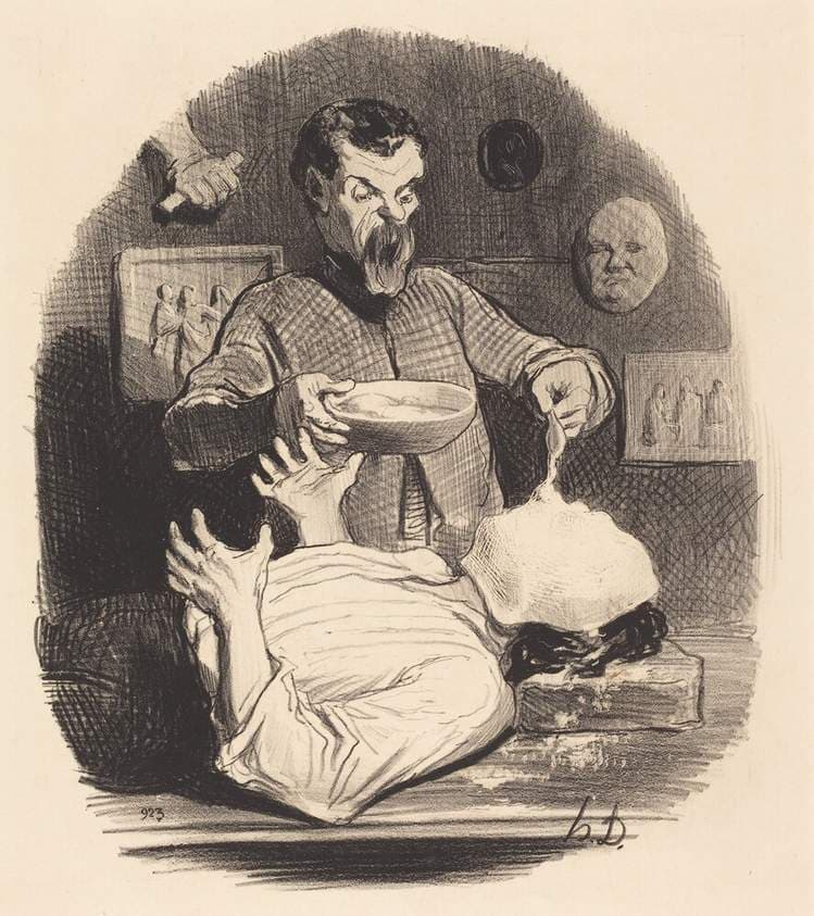 Un Monsieur qui veut se donner la satisfaction... — Honoré Daumier