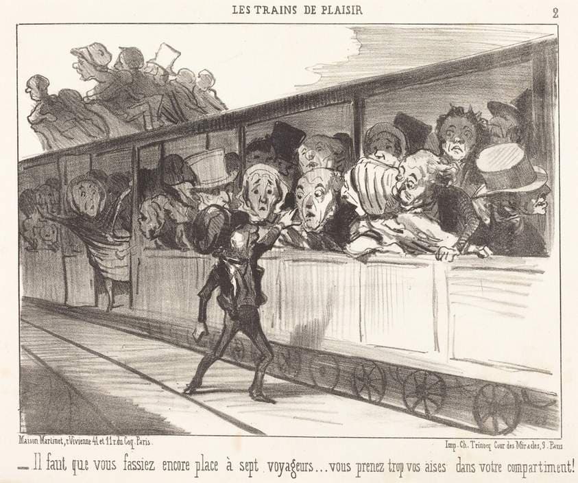 Il faut que vous fassiez encore place... — Honoré Daumier