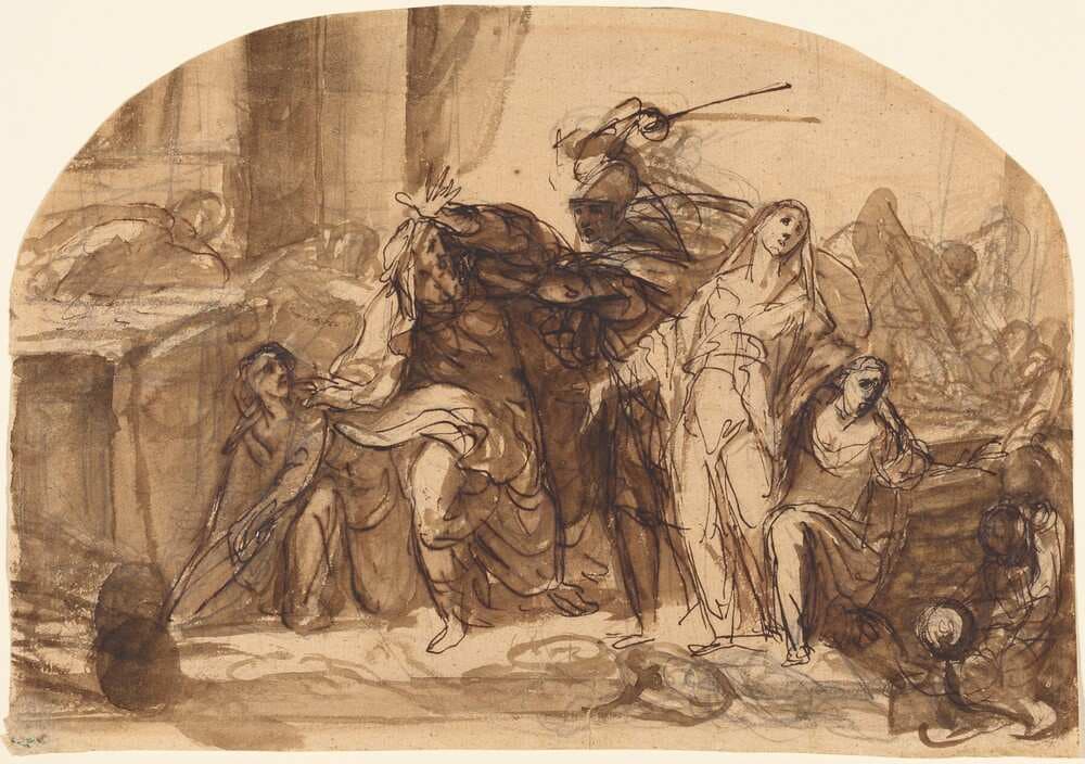 The Death of Priam — Michael Lukas Leopold Willmann