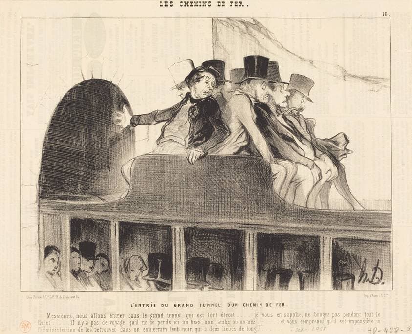 L'Entrée du Grand tunnel d'un chemin de fer — Honoré Daumier