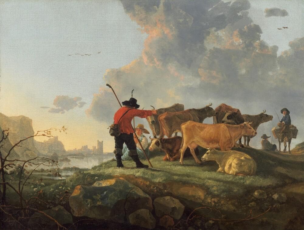 Herdsmen Tending Cattle — Aelbert Cuyp