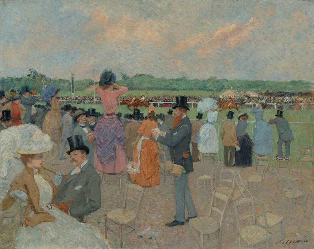 The Races at Longchamp — Jean-Louis Forain