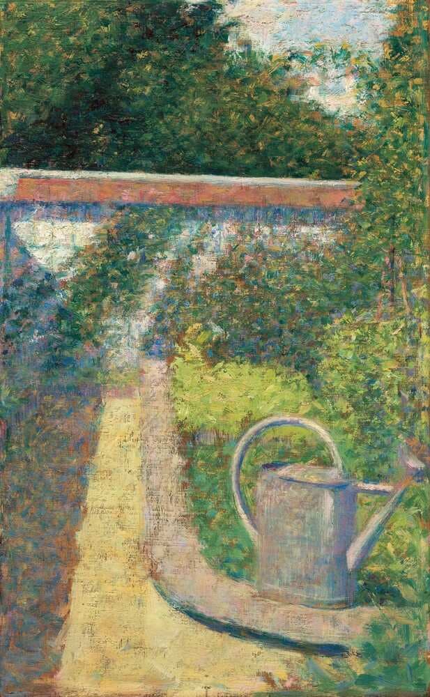 The Watering Can - Garden at Le Raincy — Georges Seurat