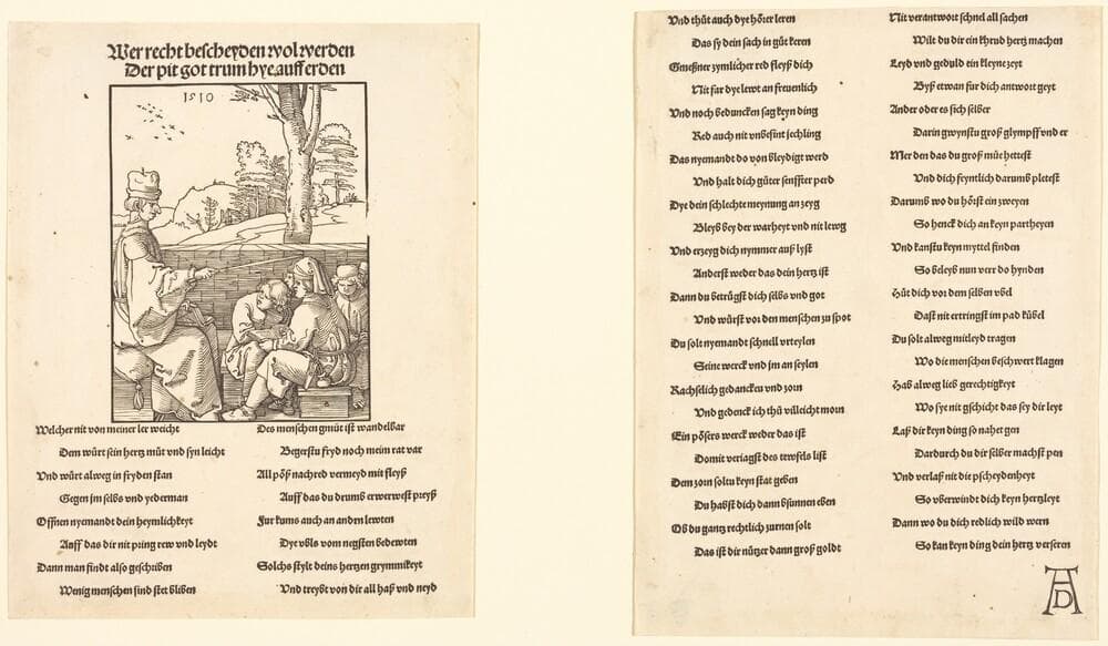 The School Teacher — Albrecht Dürer