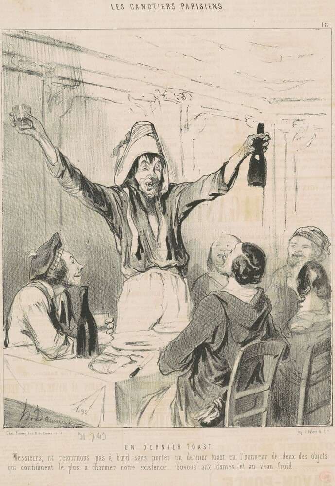 Un dernier toast — Honoré Daumier