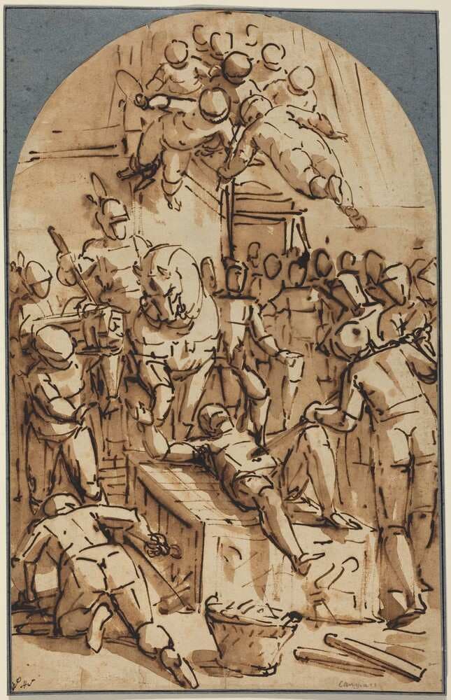 The Martyrdom of Saint Lawrence — Luca Cambiaso