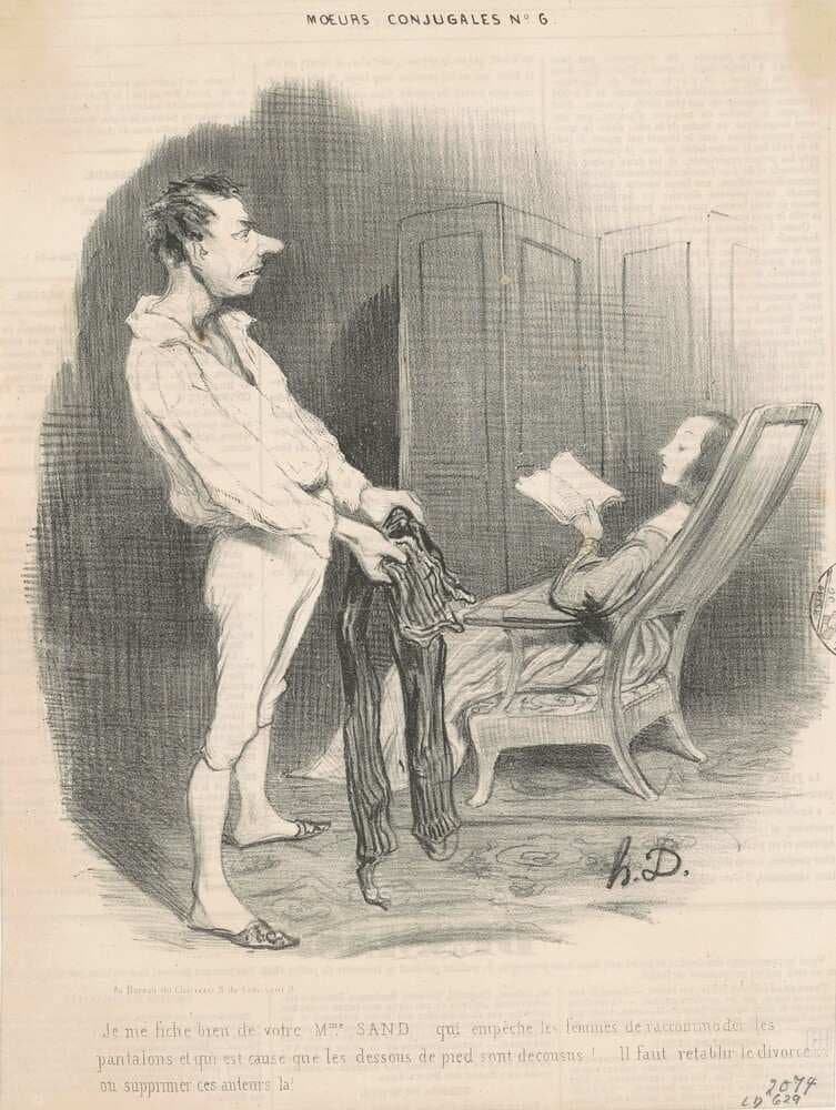 Je me fiche bien de votre Mme Sand... — Honoré Daumier