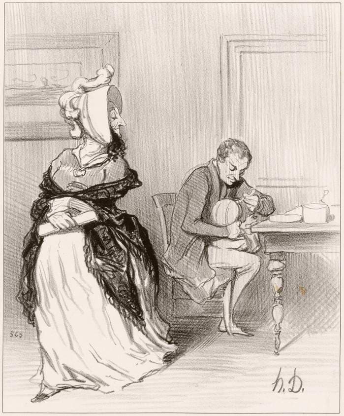 Adieu, mon cher, je vais chez mes éditeurs... — Honoré Daumier