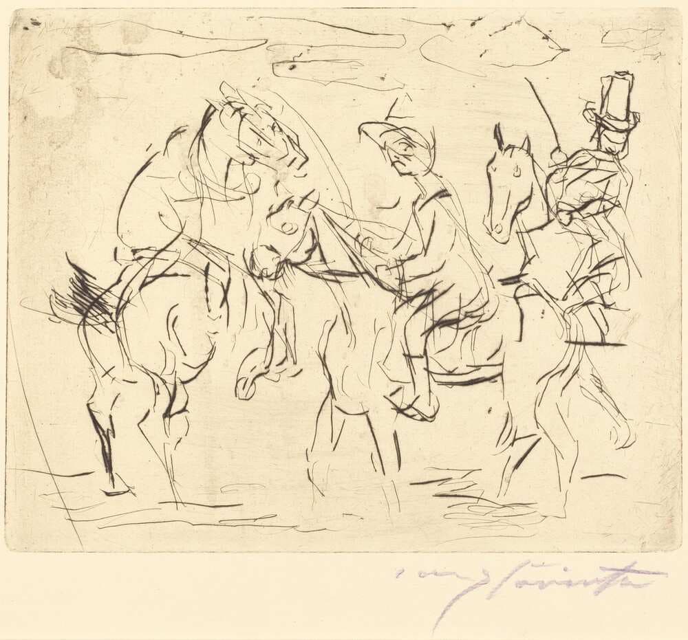 Sonntagsreiter (Sunday Riders) — Lovis Corinth