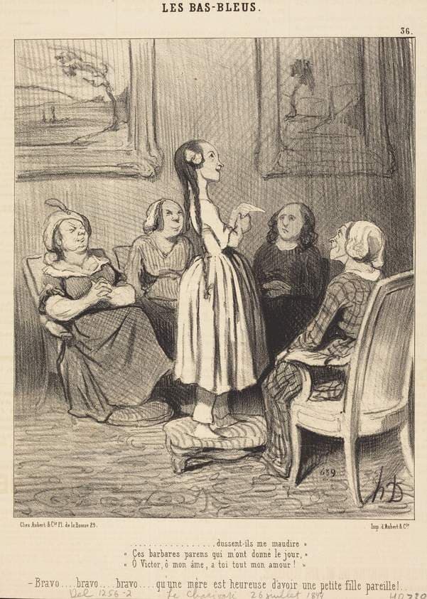 ...dussent-ils me maudire. Ces barbares parens... — Honoré Daumier